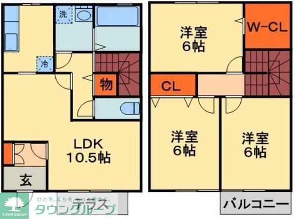 ロイヤルパレスAの物件間取画像